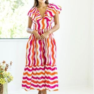 Flying Tomato Fiesta Stripe Dress